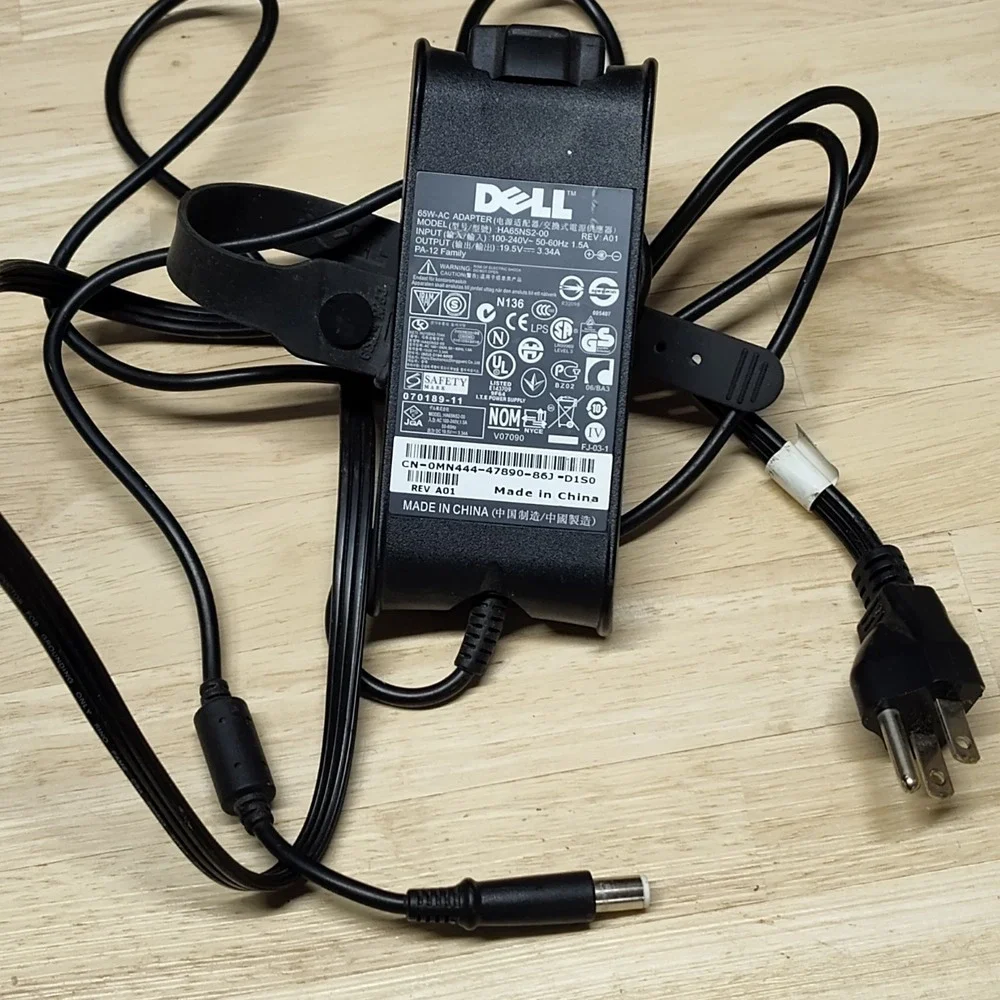 DELL HA65NS2-00 19.5V 3.34A 65W Genuine Original AC Power Adapter Charger Tested